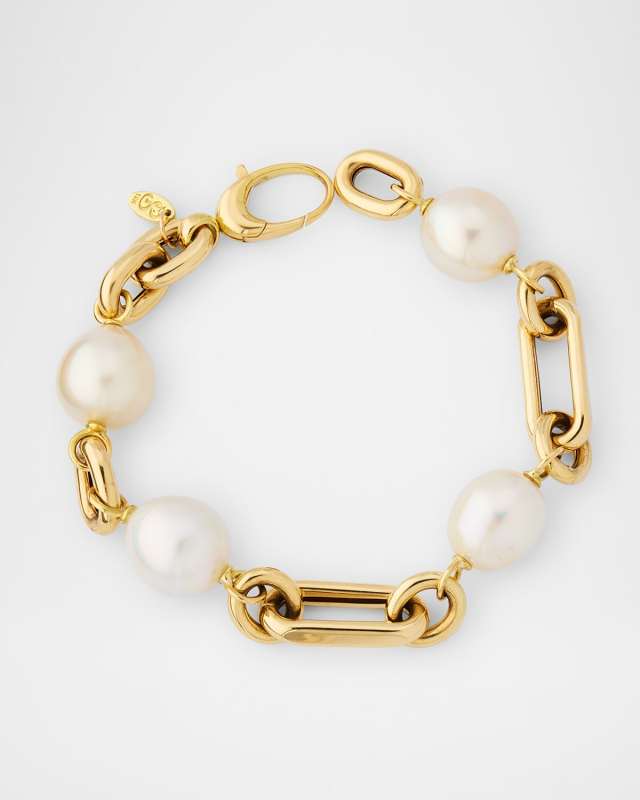 Amalfi Coast 18K Yellow Gold South Sea Pearl Bracelet